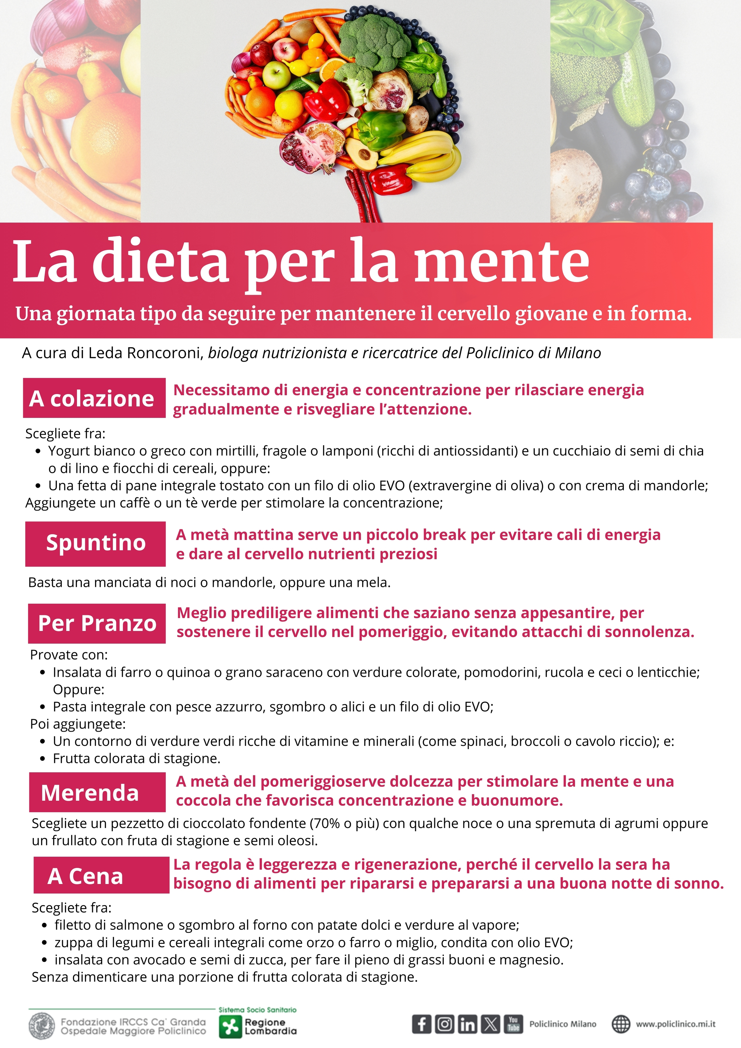 La dieta per la mente: quali cibi mangiare per mantenere il cervello in ...