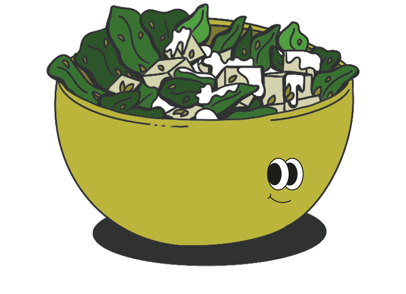 Illustrazione della ricetta 'Insalatona con semi di Chia, tofu e yogurt'